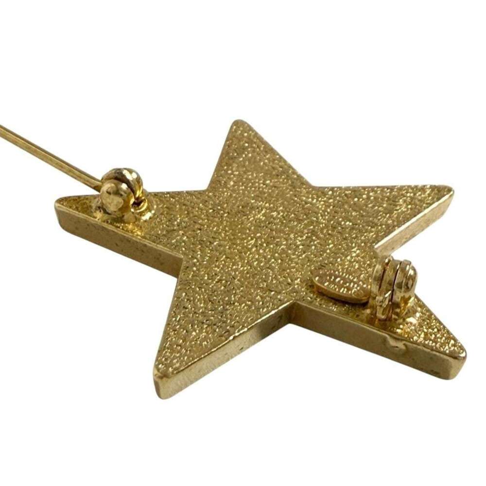 CHANEL Authentic Black Logo Brooch - Picture 4 of 10